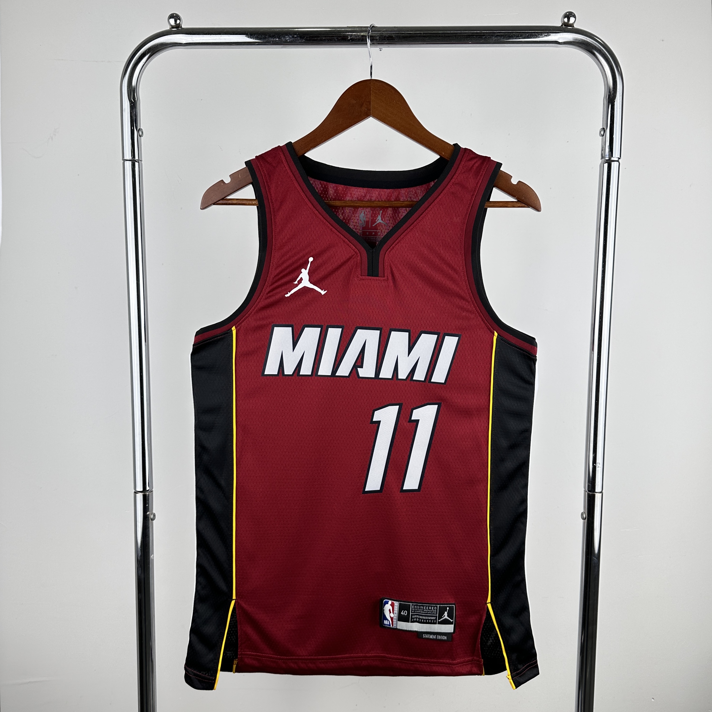 Men Miami Heat #11 Jaquez jr Red 2024 NBA Jersey